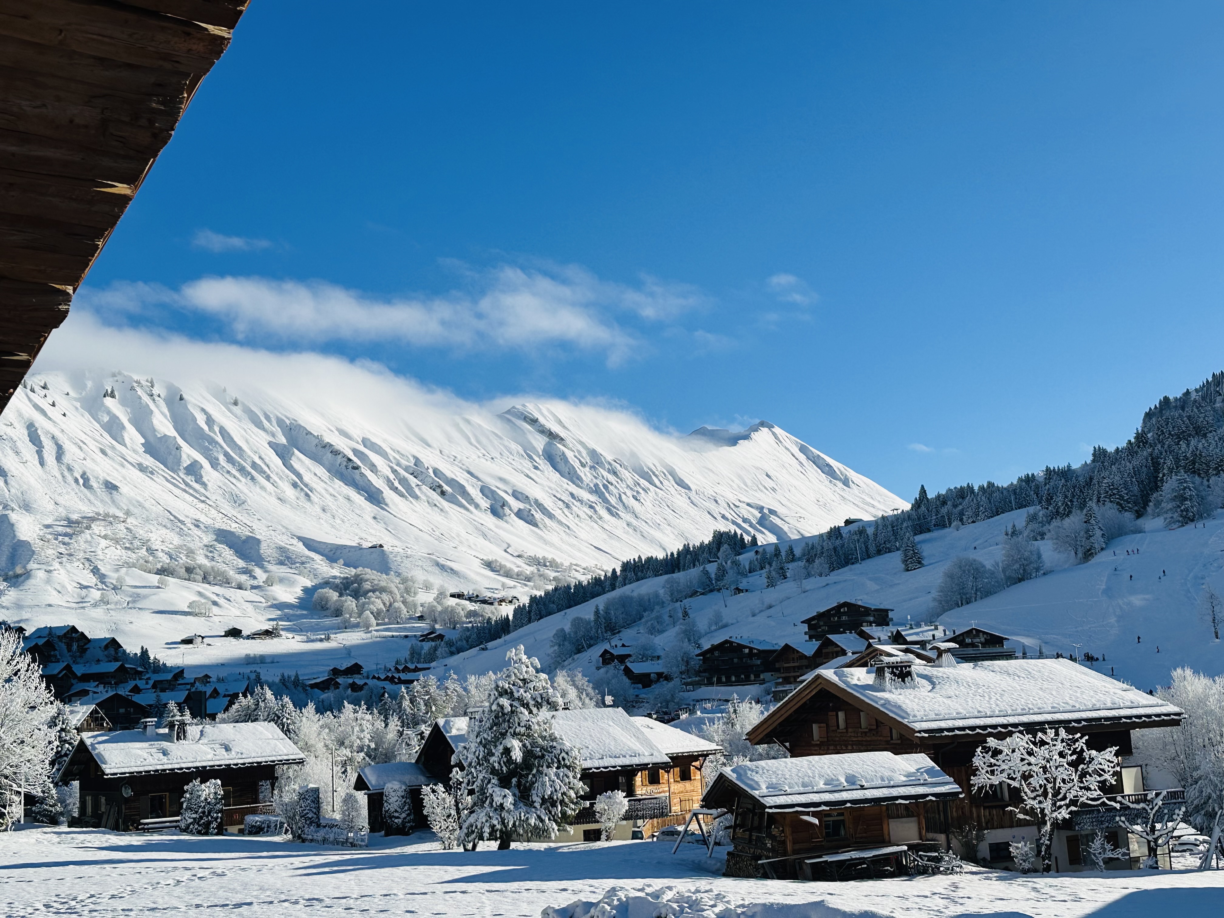 Chalet hiver vue
