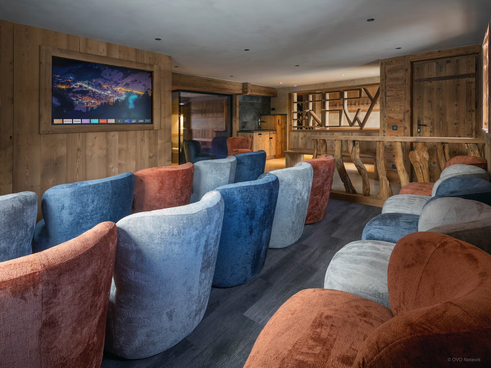 Cinéma fauteuils velours